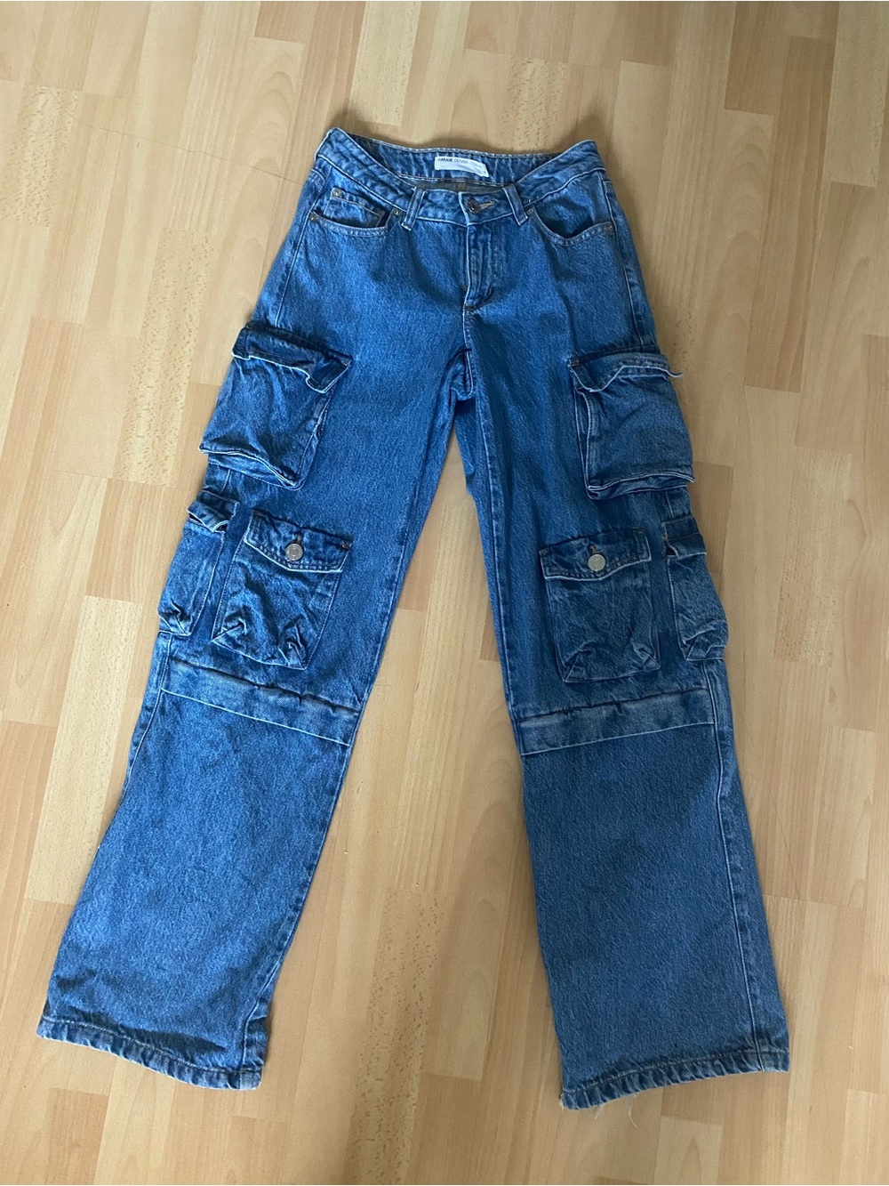 Garage low rise baggy jean cargo pants